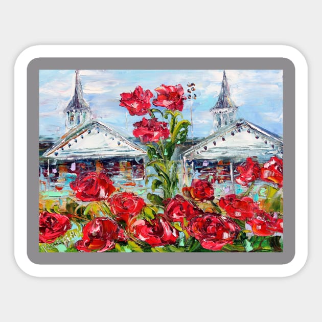 Kentucky Derby Churchill Downs Sticker by Karensfineart